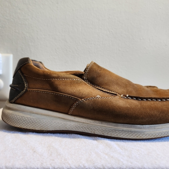 Florsheim Brown Leather Moccasin Style Casual Loafers- Size 11 - Picture 6 of 9